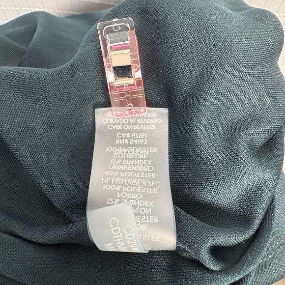 Calvin Klein Velvet Burnout Faux Wrap Dress Womens 6 Party Holiday Event NYE - Picture 9 of 9